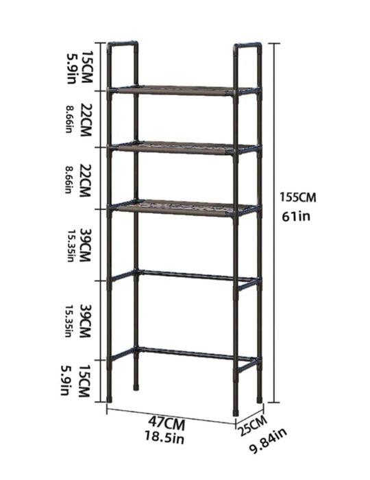 Стелаж багатофункціональний для ванної над унітазом 155x47x25 см