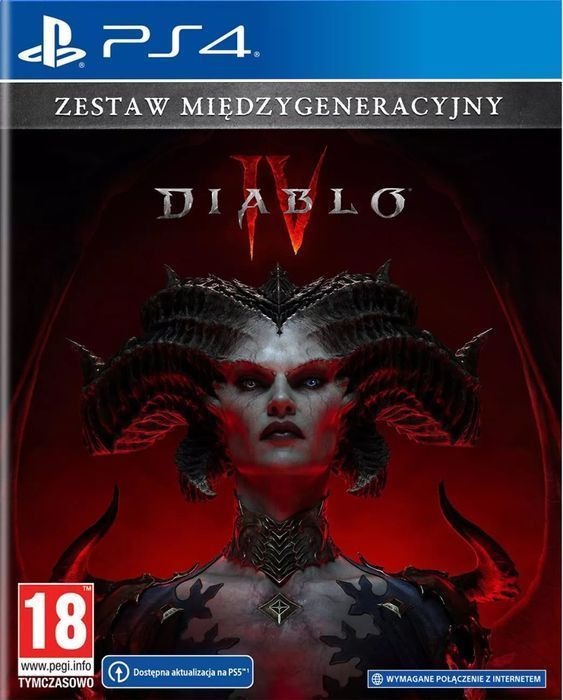 Diablo IV PS4- Nowa Gra RPG Akcji, Polska Wersja, 18+