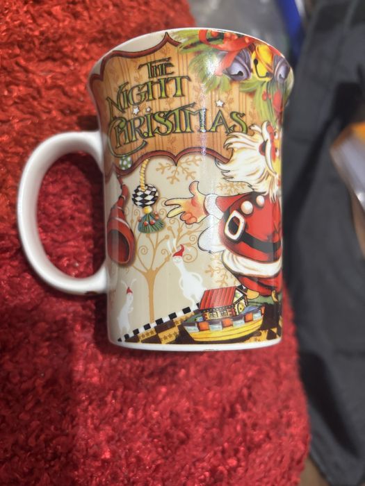 Caneca de cafe cha leite Natal da Anilar