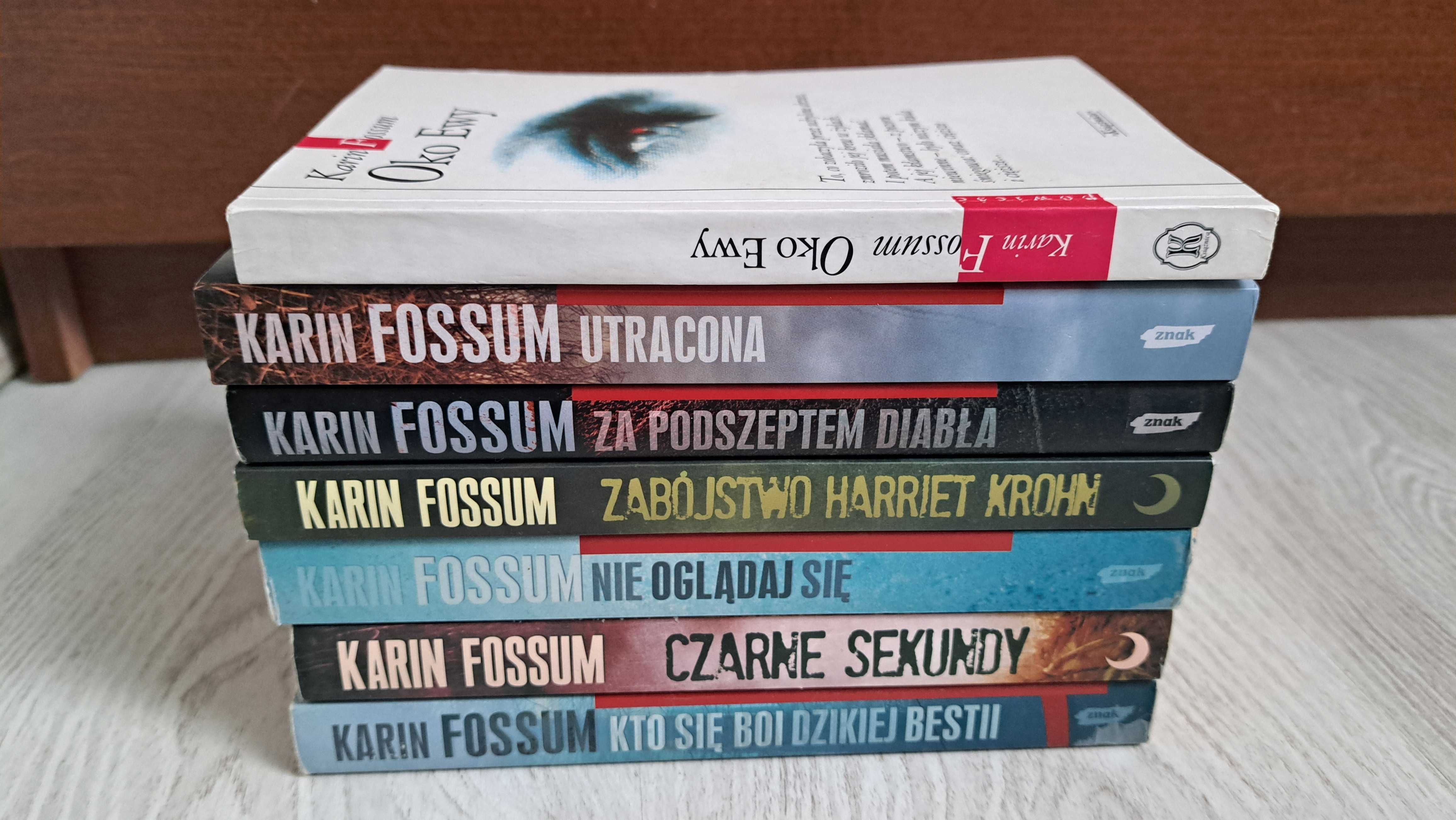 7x Fossum Oko Ewy Utracona Czarne sekundy Kto się boi Nie oglądaj się