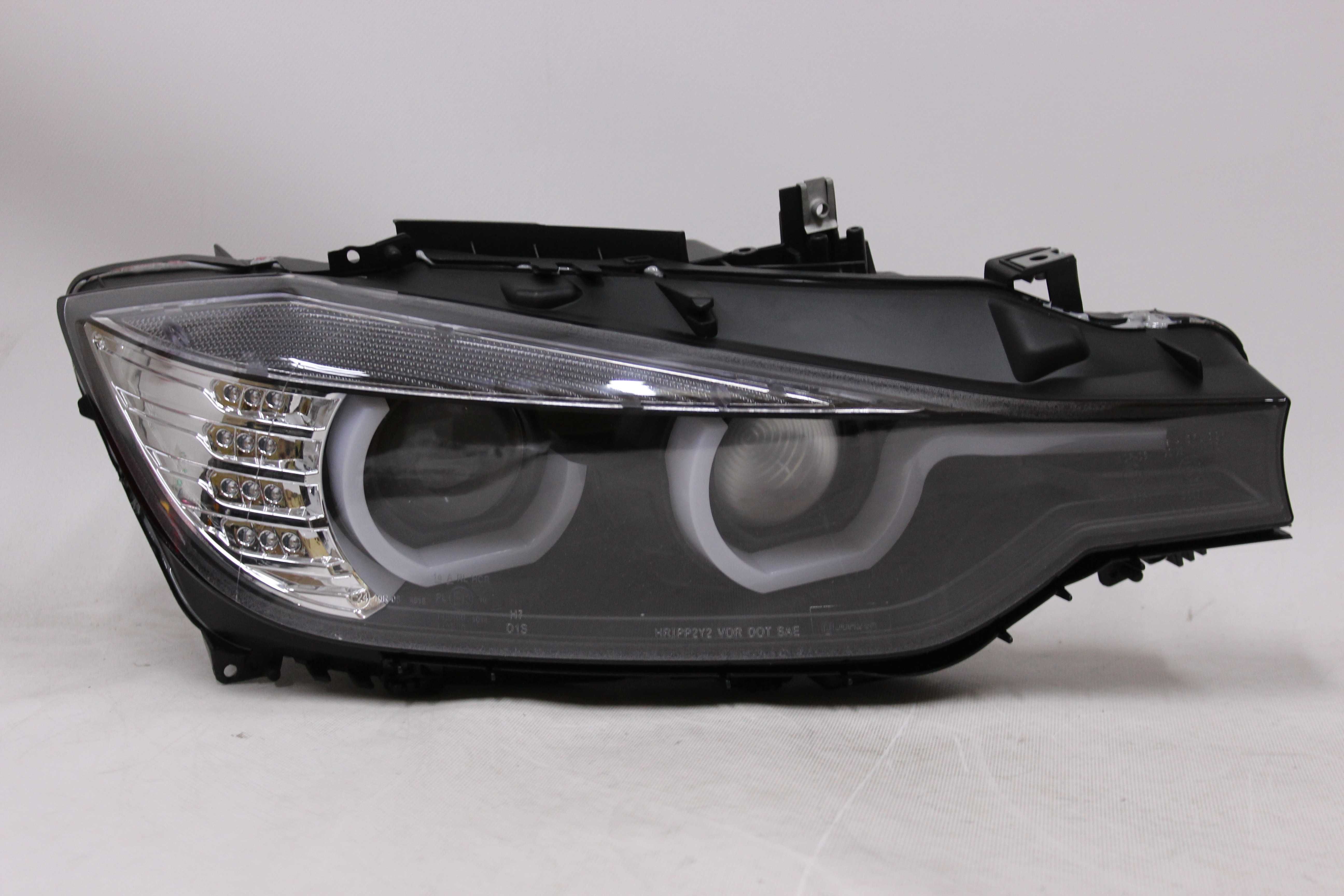Lampy przednie przód BMW F30 11-15 LED U-BAR NEON Xenon D1S RINGI IGŁA