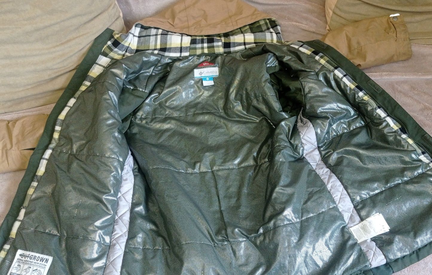 Термо куртка Columbia omni heat, р. 160. Зимняя и деми. На подростка.