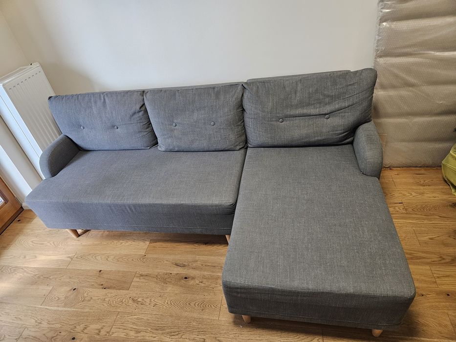 Sofa rozkładana szara