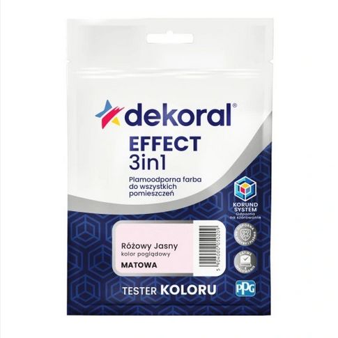 Dekoral Effect 3IN1 TESTER 0,04l Różowy Jasny