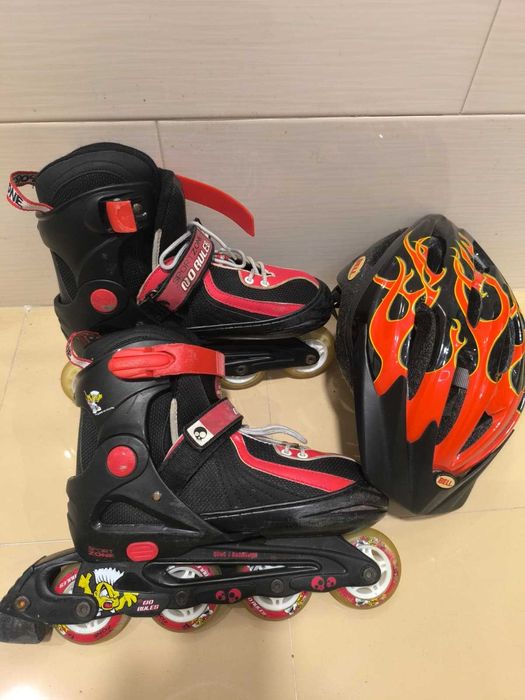 Patins em linha + Capacete Nº36 até 39