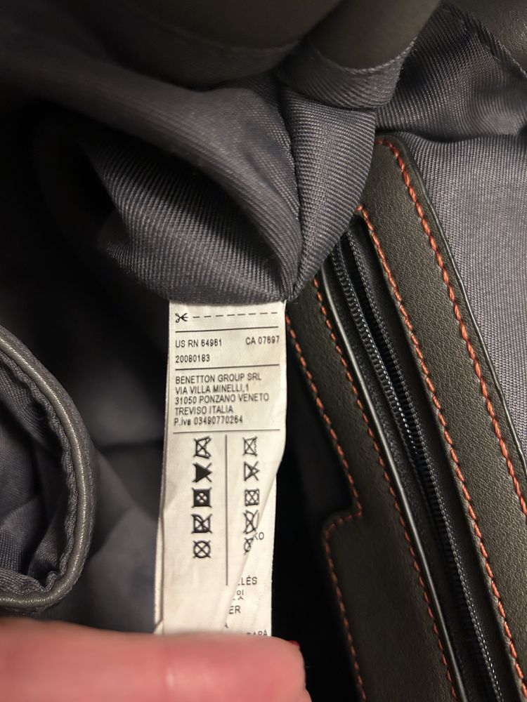 Benetton mochila cor laranja