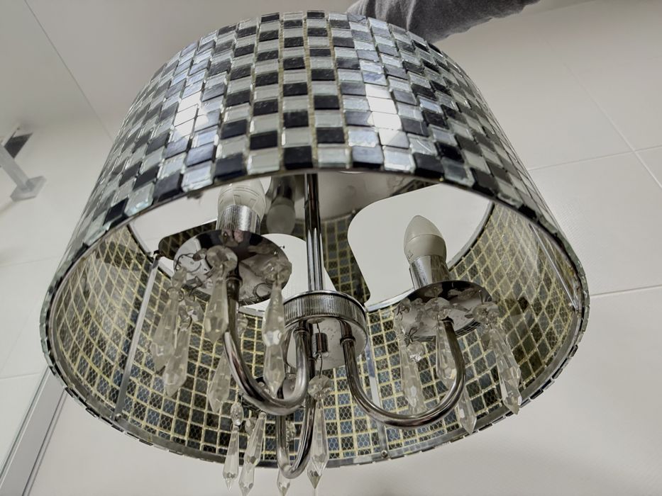 Розкішна люстра  мозаїка,скло