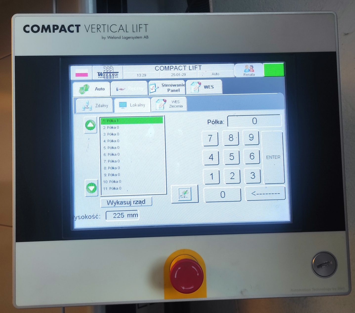 Automatyczny regał windowy Weland 2580