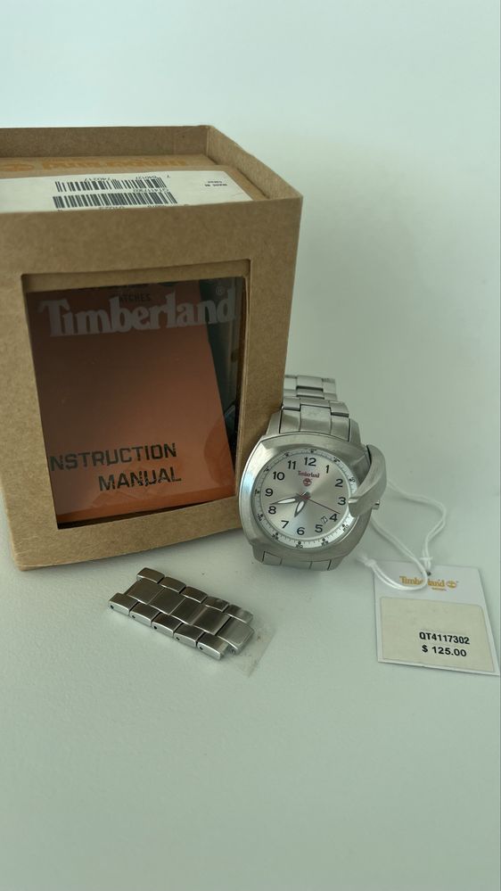 Relógio prateado Timberland