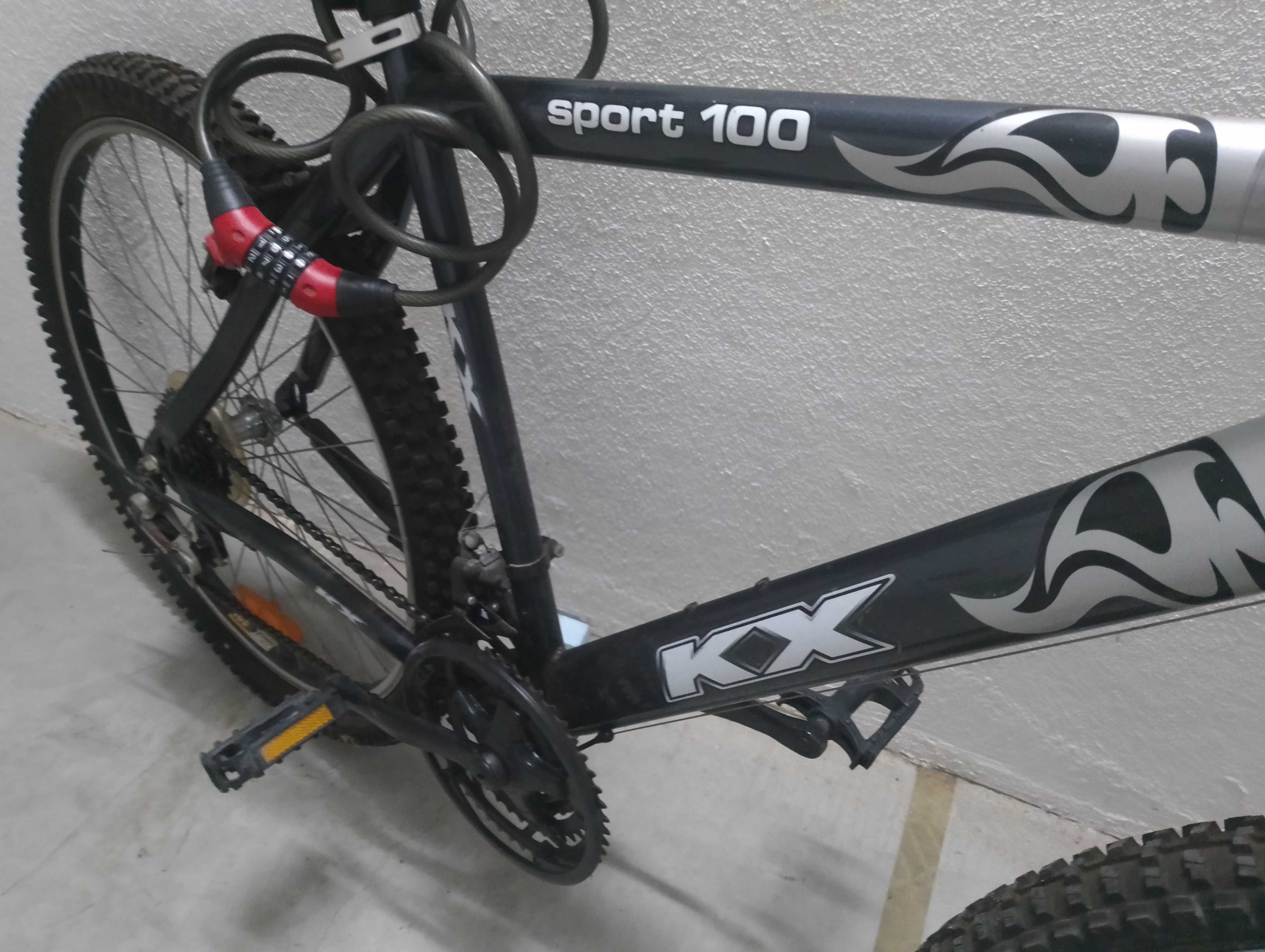 Bicicleta BTT KX Sport100 18 velocidades, roda 26
