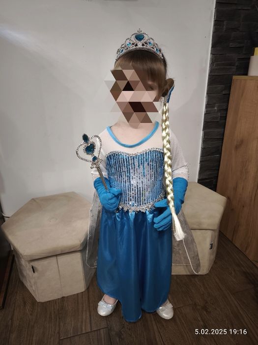 Strój Elsa Elza kraina lodu
