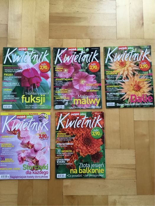 Czsopismo Kwietnik z 2005 roku, 5 sztuk