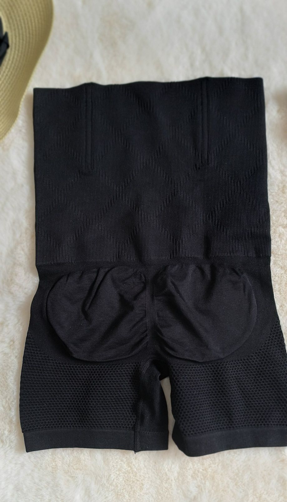 Nowe czarne majtki modelujące S/M, wysoki stan, push up, szorty