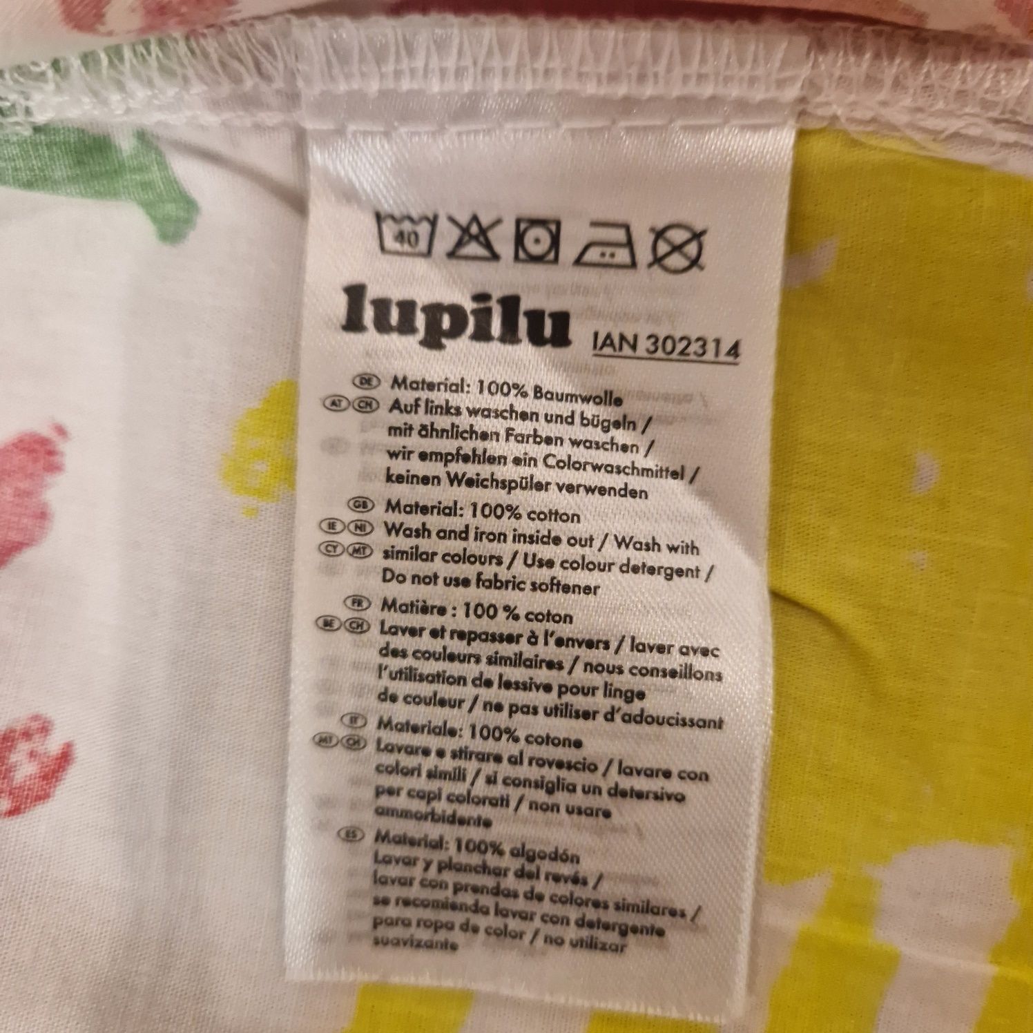 Fartuszek ochronny Lupilu bawełna rozm 122 128 jak nowy