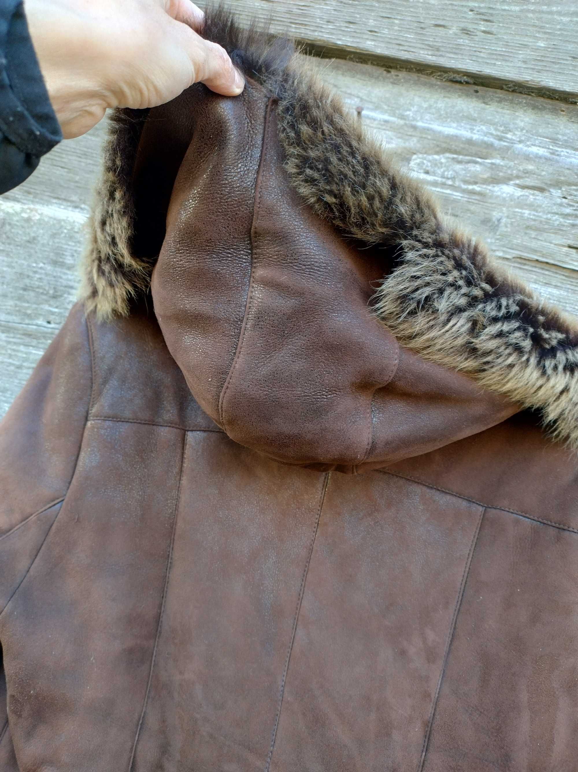Długi, piękny kożuch Pelli Kate XL, 42.