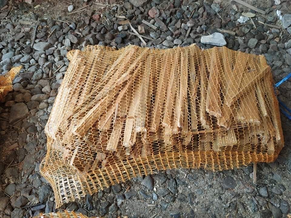 Rozpalka drobna w workach Drewno Opalowe Kominkowe