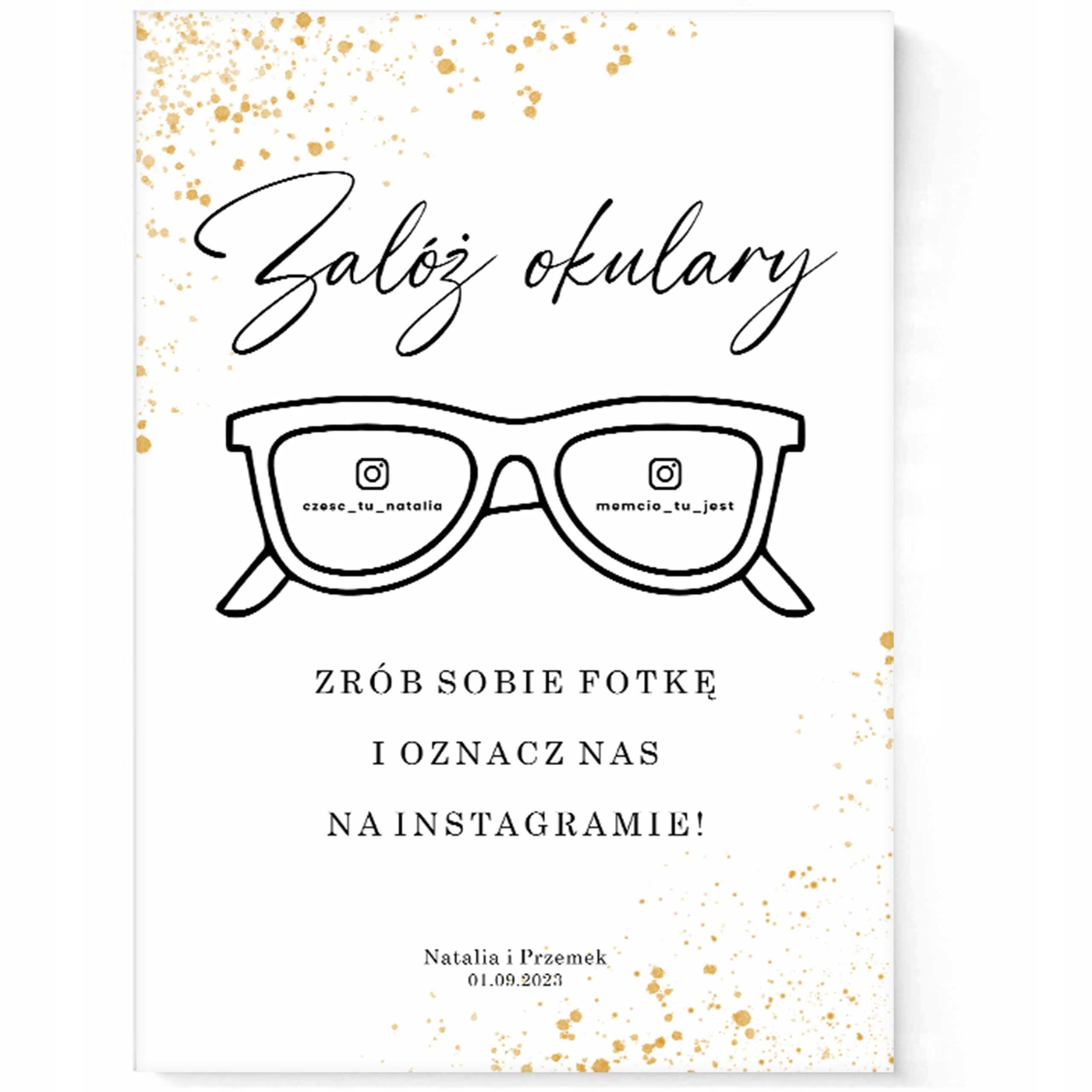 Załóż okulary na wesele ślub ślubne instagram PDF