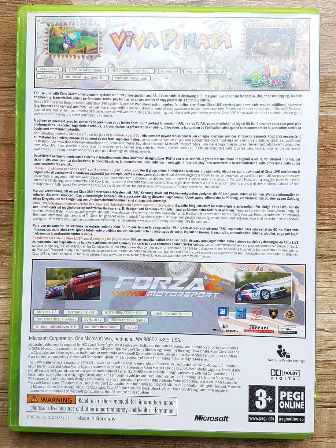 Viva Pinata Forza Motorsport 2 Xbox 360 gra prezent