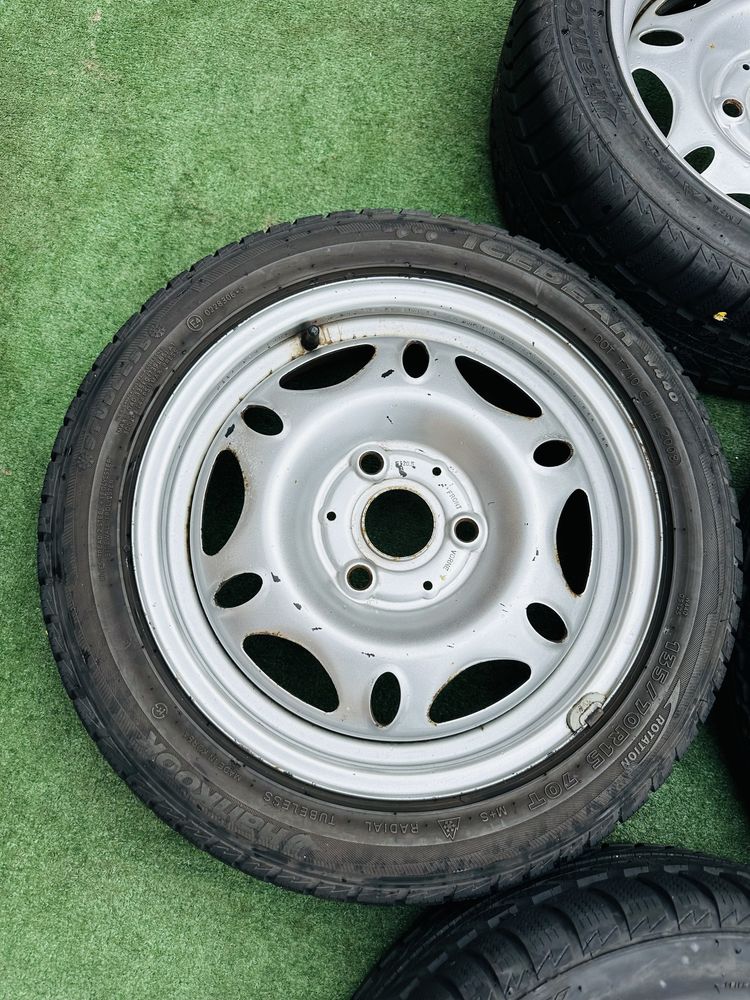 Диски сталеві різноширокі Smart 3/112 R15 з резиною 175/55-135/70 R15