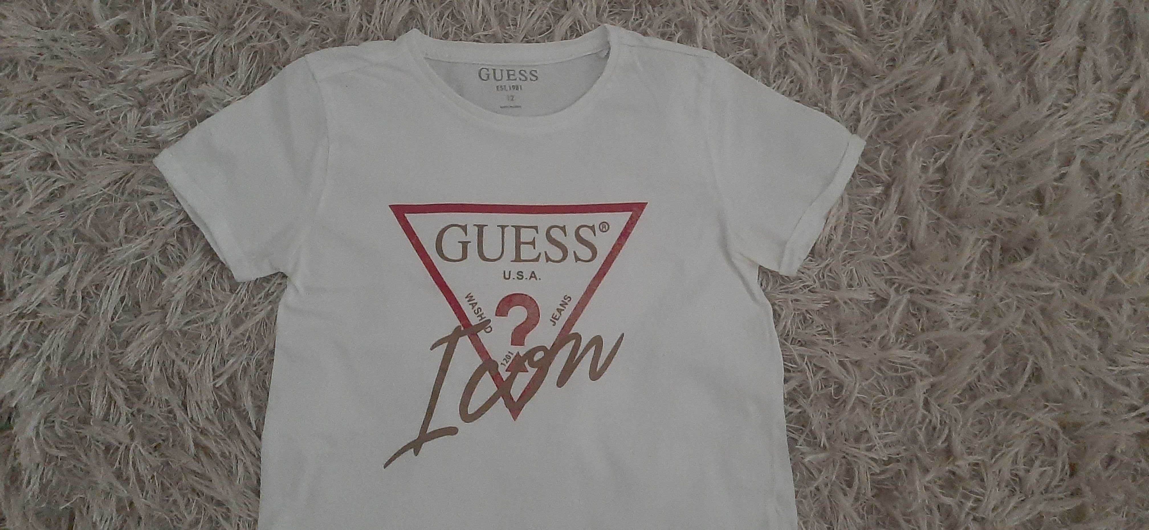 guess t-shirt t - shirt bluzeczka koszulka 152 cm 12 l
