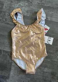Nowy kostium kąpielowy Zara rozmiar 130 cm jednoczęściowy złoty