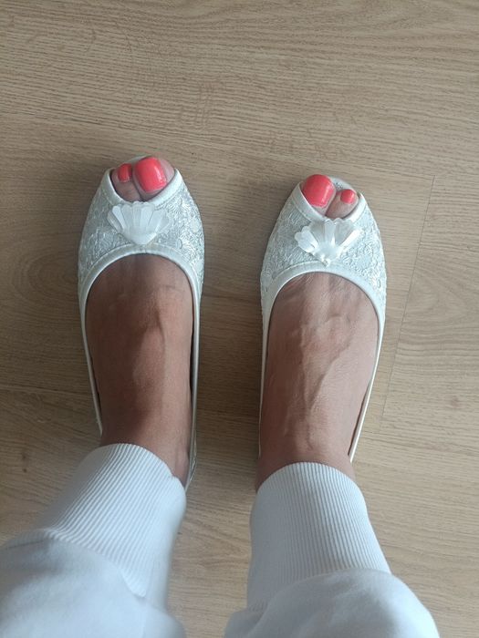 Baleriny białe 37 NOWE