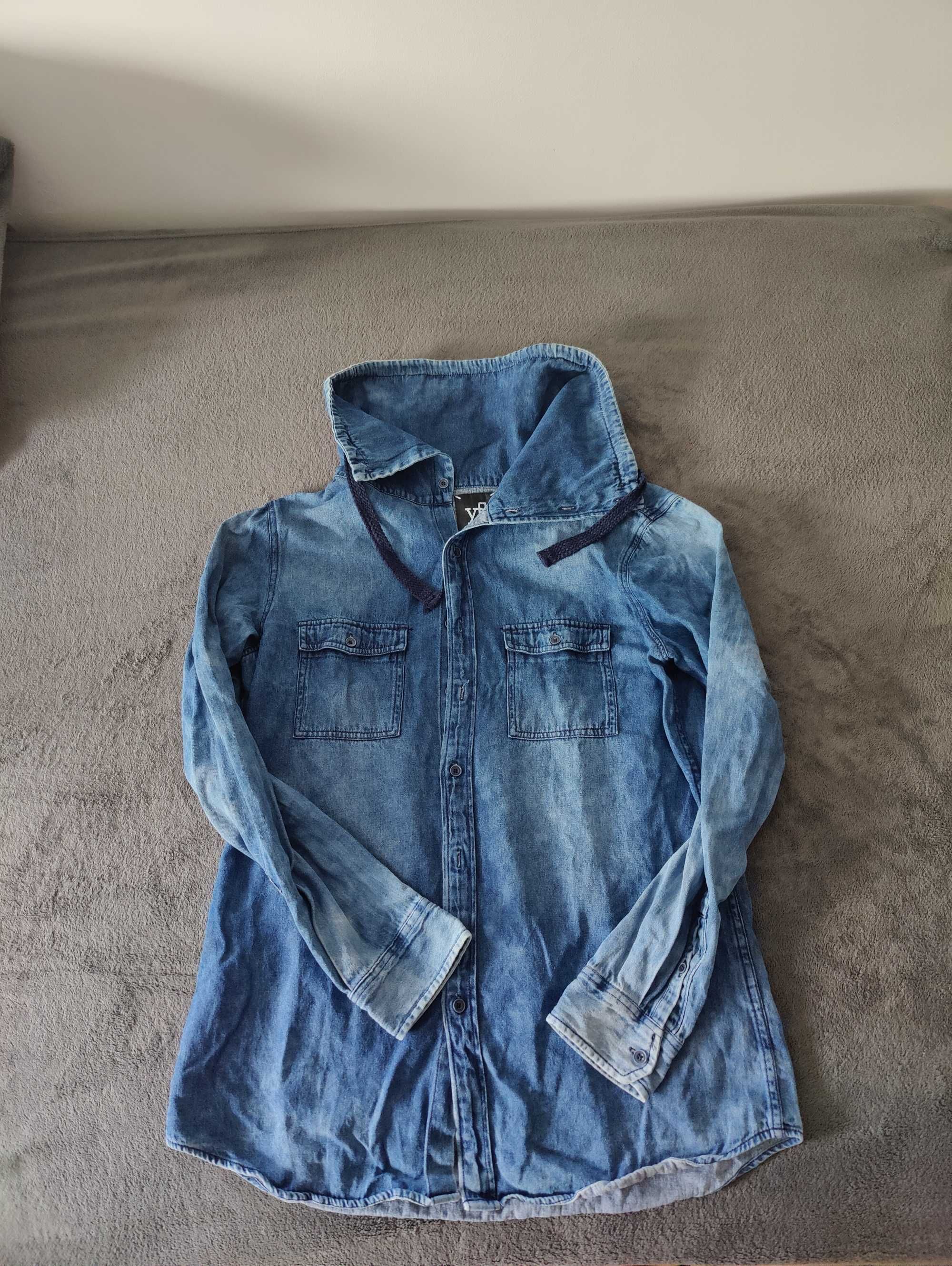 Bluza jeansowa z kołnierzem