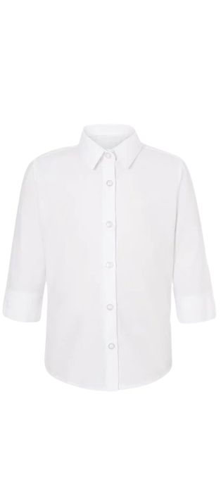 Biała koszula dziewczęca George 158-164 rękaw 3/4