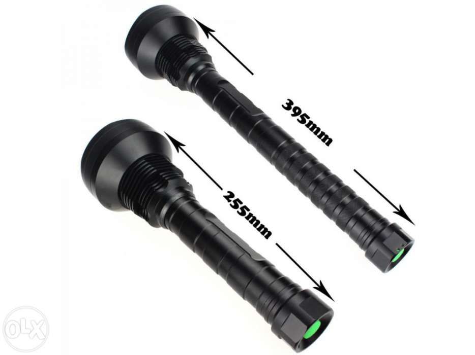 Lanterna led - 8000 lm - 15x cree-t6- caça ao javali