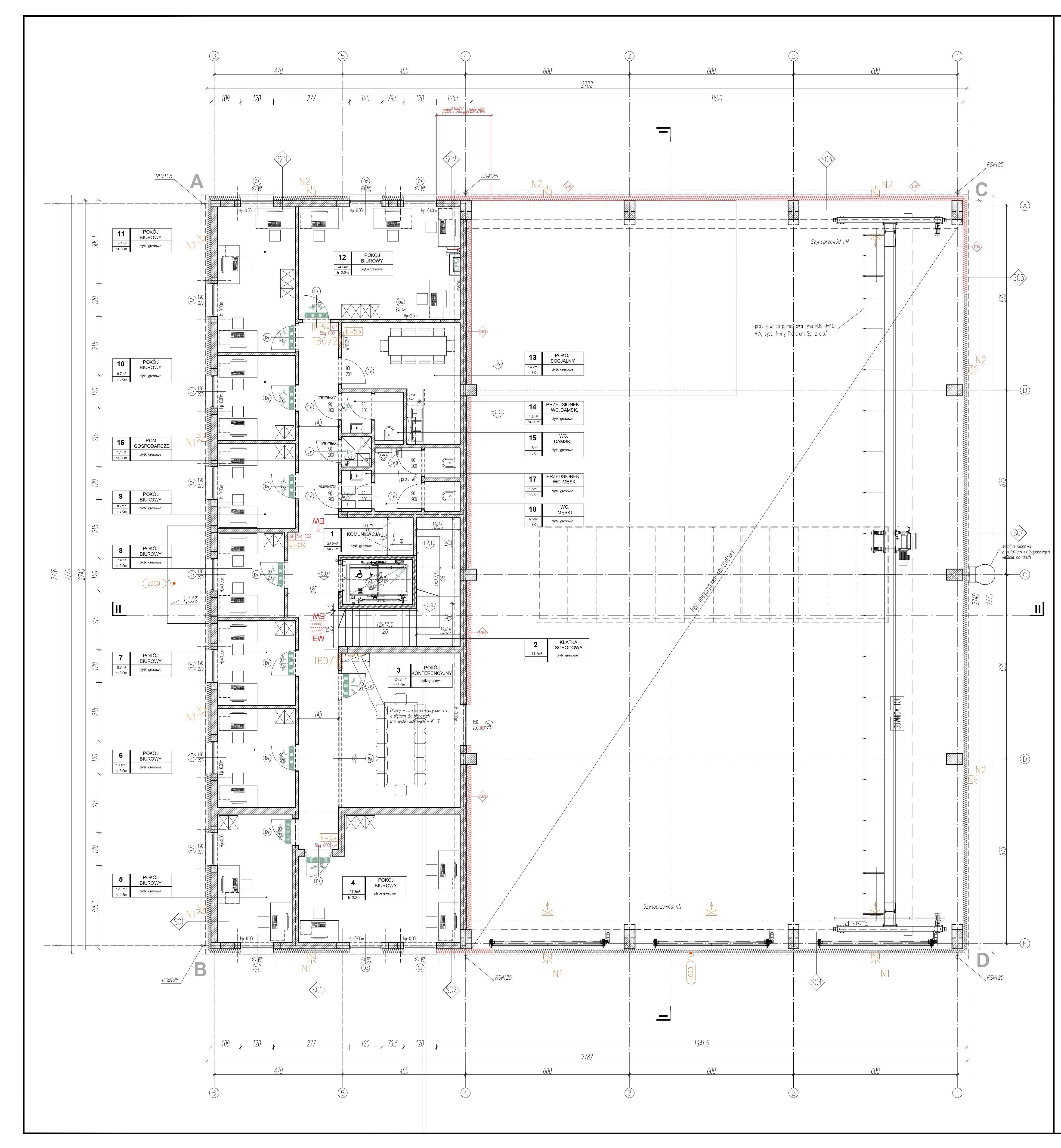 Wynajmę halę magazynowo-warsztatową z częścią biurową 930 m2
