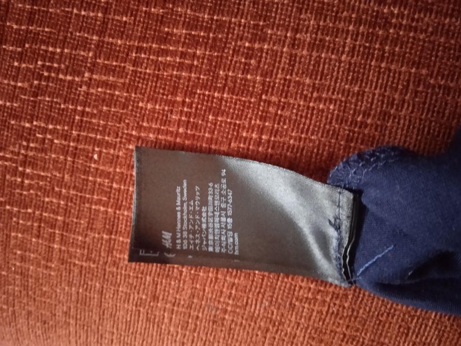 Bluzka granatowa z koronką rozmiar M