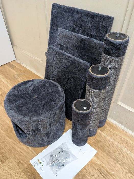 Erebus Drapak dla Kota Ciemnoszary 58x38x103,5cm ŚREDNIEJ WIELKOŚCI