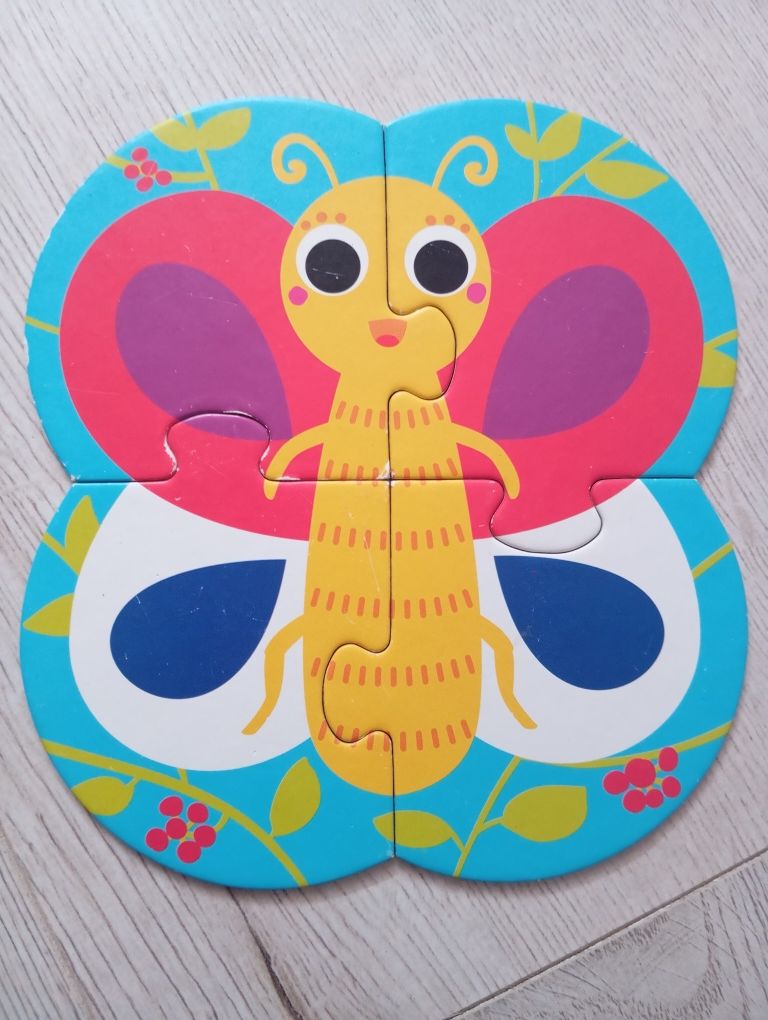 Puzzle 4w1 Układam robaczki 2+ Czu Czu