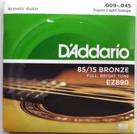 Струны для гитары D’Addario 85/15 BRONZE