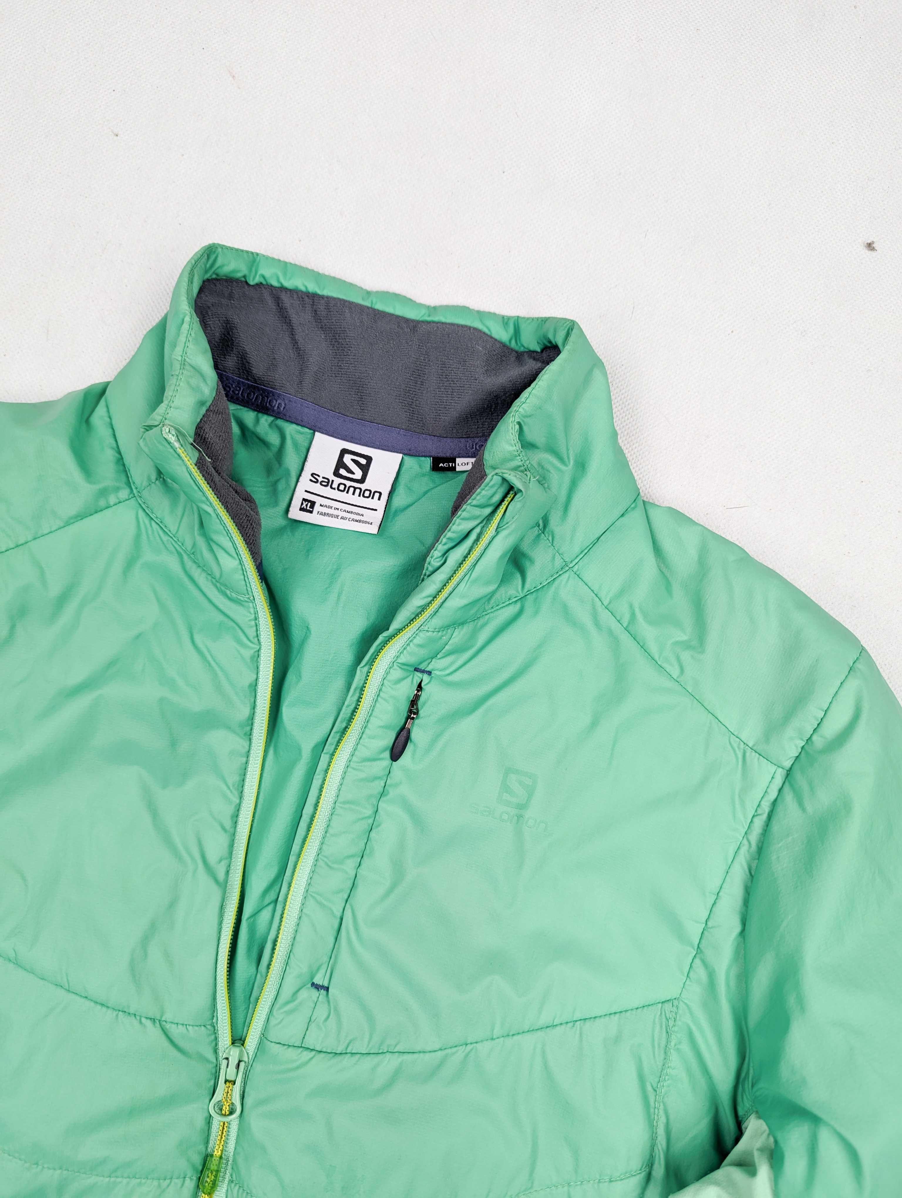 Salomon zielona kurtka softshell XL logo