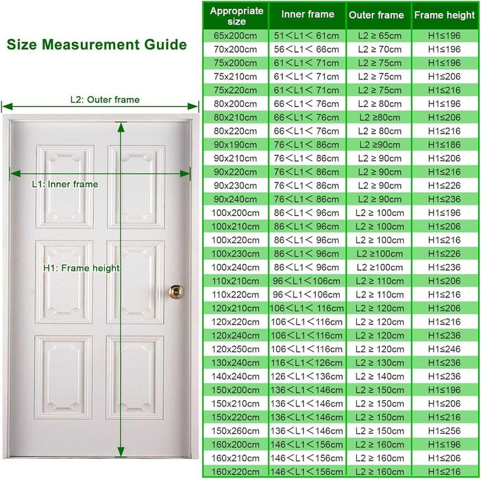 Cinkee Magnetyczna Moskitiera na drzwi 100 x 220 cm BIAŁA