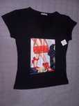 T-shirt preta XL nova