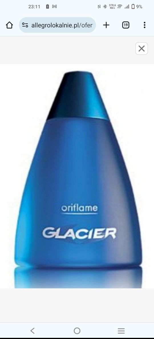 woda toaletowa oriflame glacier (100ml)