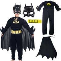 Kostium przebranie Batman 130 cm maska peleryna mięśnie Premium Marvel