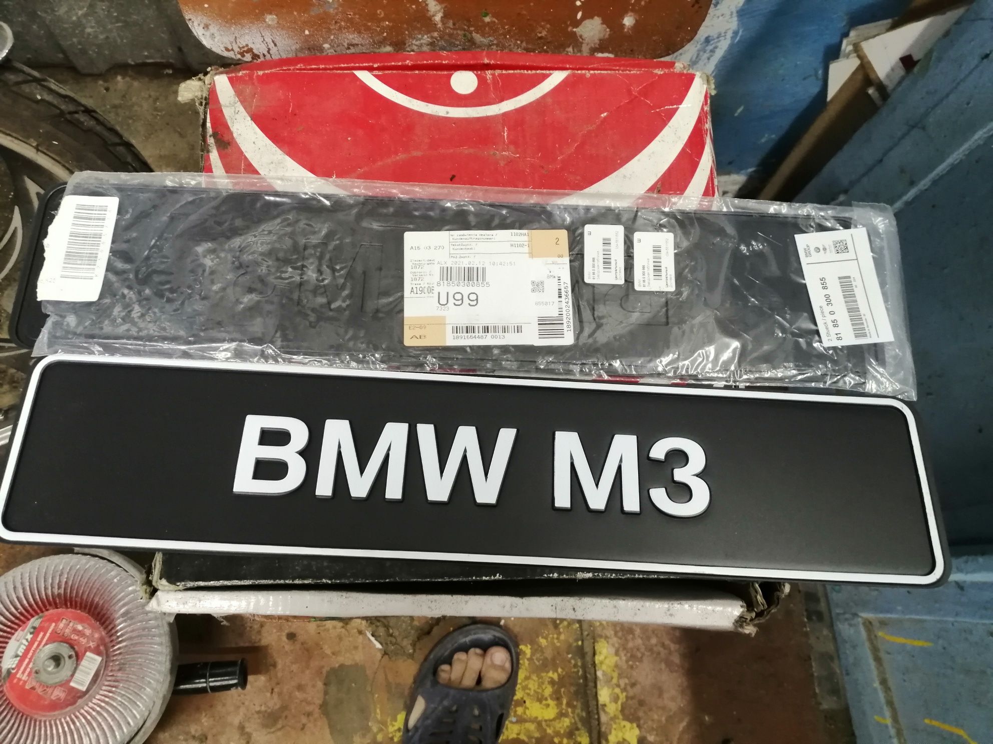 Декор номера BMW m3