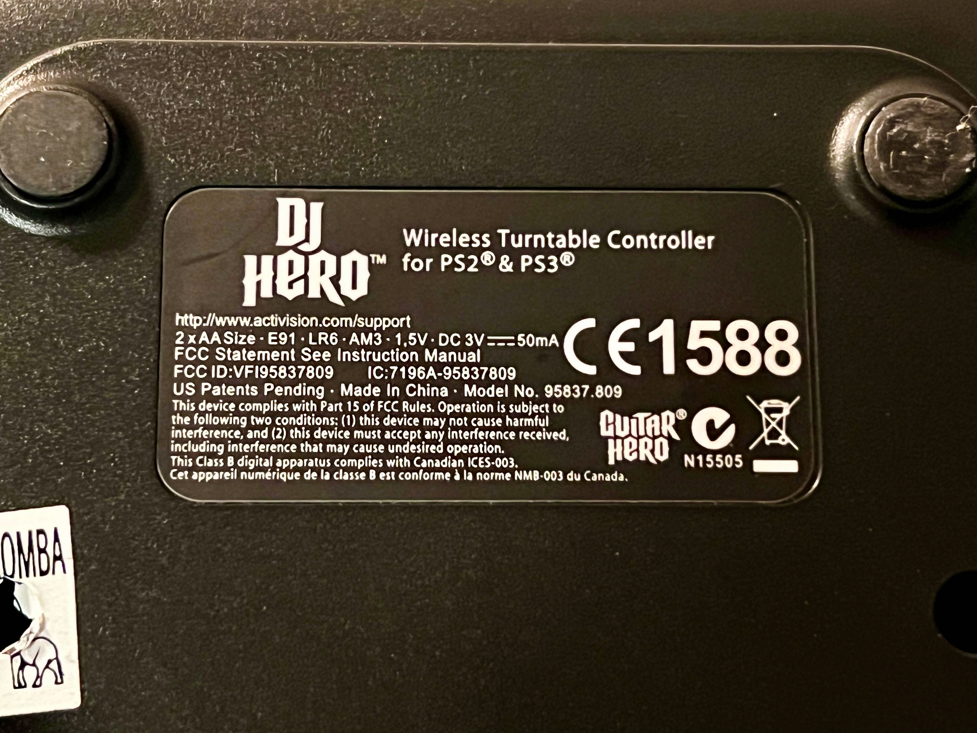 Kontroler DJ Hero (PlayStation)