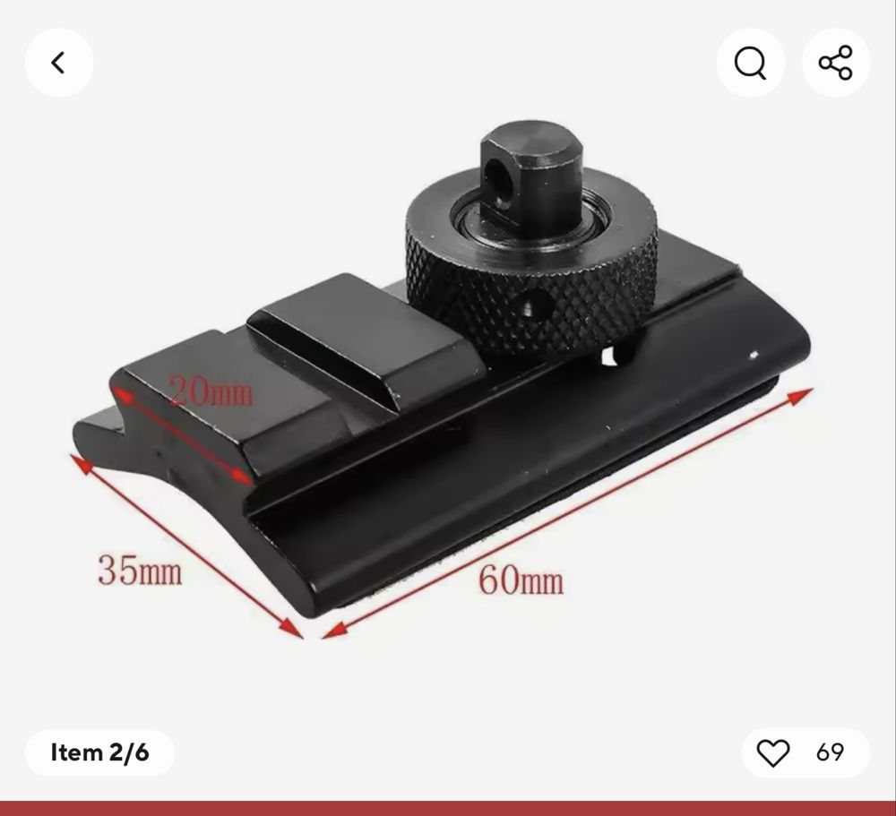 Adaptador para bipod para arma
