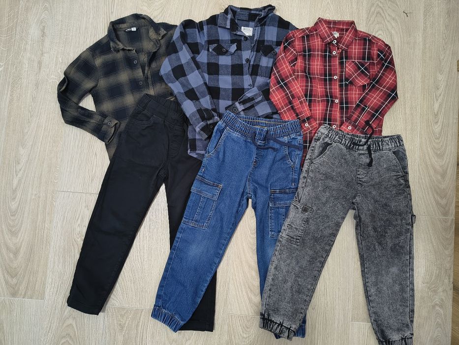 Речі для хлопчика 6-7, 116-122, джинси, сорочки, кофти