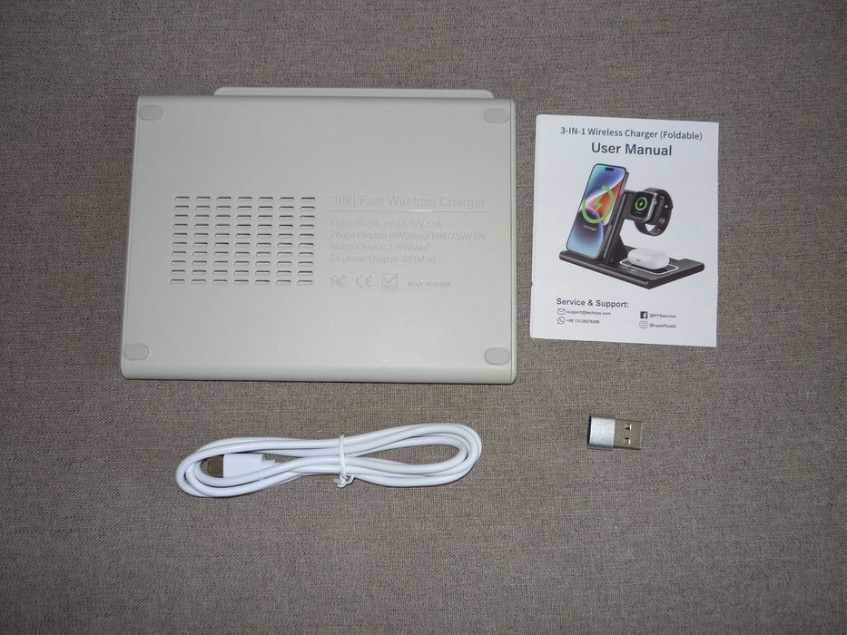 Szybka ładowarka bezprzewodowa 3w1 do Apple