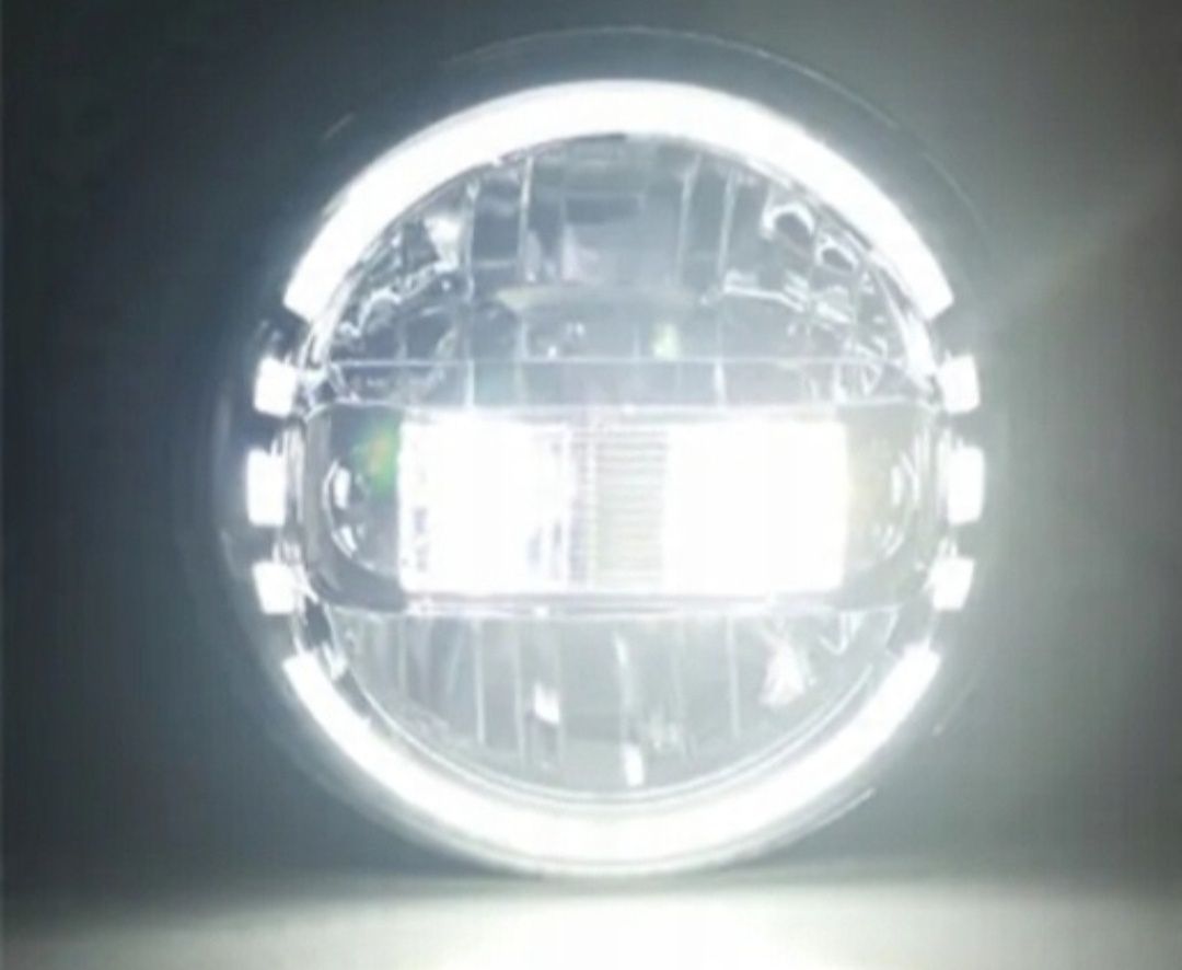 Lampy REFLEKTORY przód LED 7" Jeep Wrangler JK TJ CJ King Kong Extreme