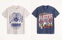 Футболка Abercrombie & Fitch с хоккейным принтом (M,L) Оригинал