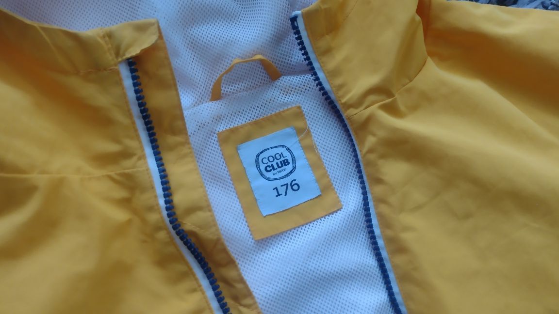 Żółta Kurtka wiatrowka 176 Smyk