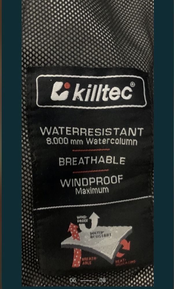 Kurtka softshell damska Killtec r. M granatowa a’la jeans, membrana 8K