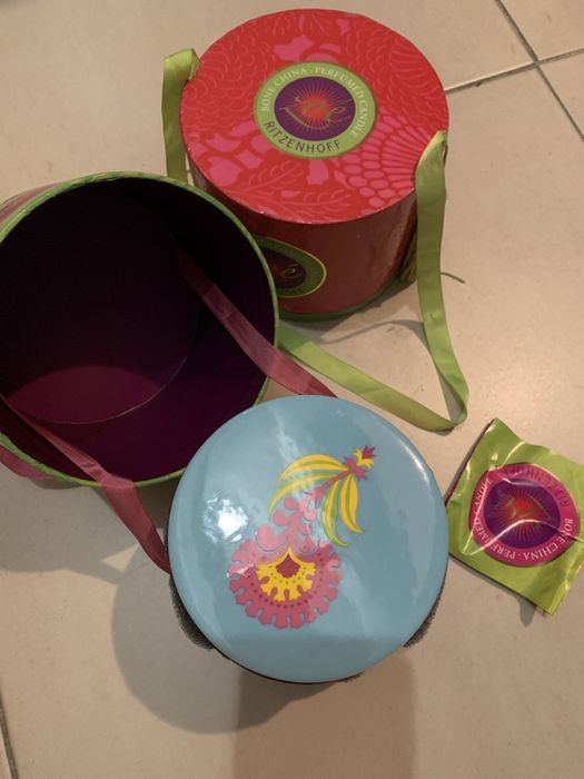 Vela decorativa em vaso de loica Ritzenhoff