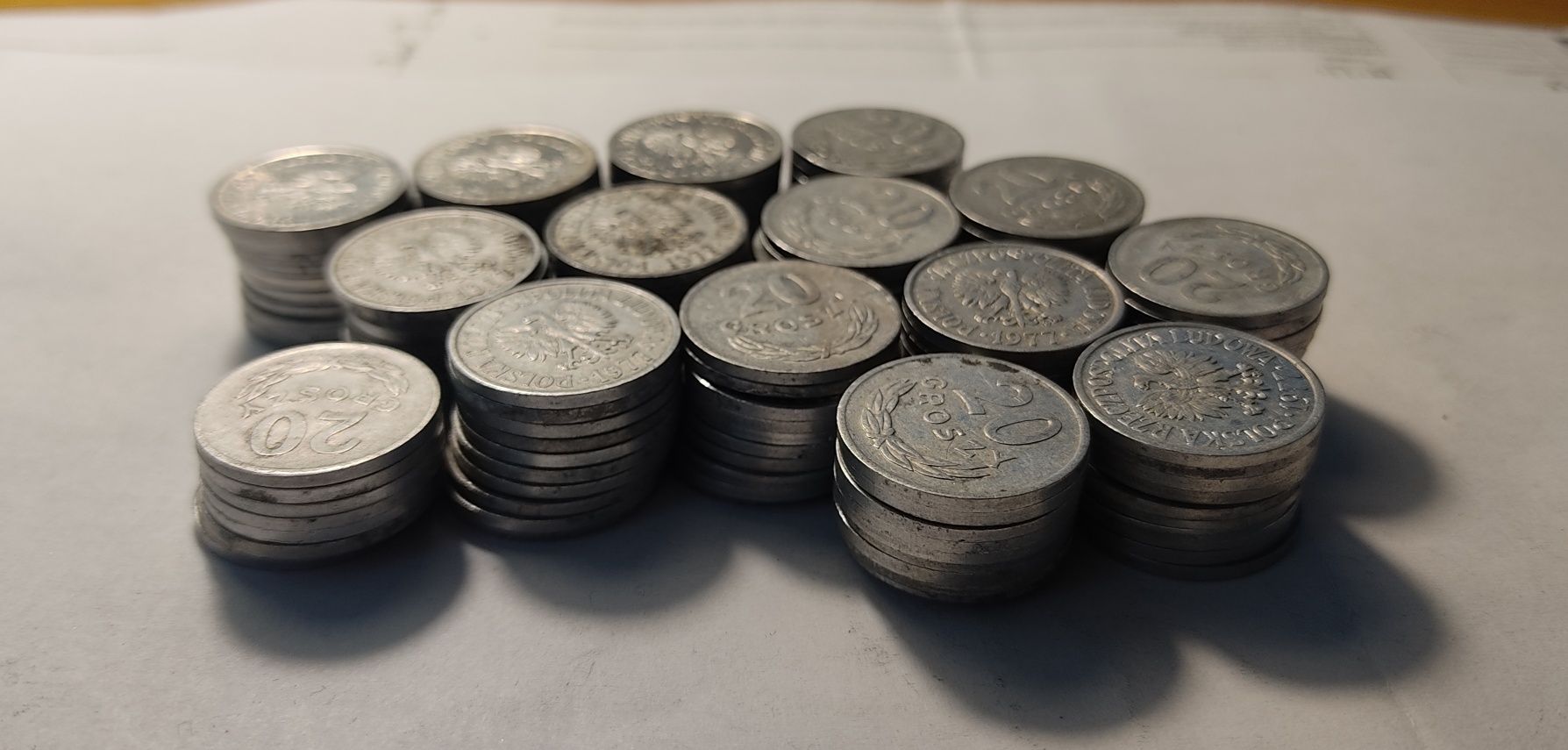20 gr 1977, mennicze 2 szt., 147 szt. obiegowe - zestaw